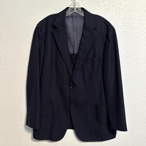 SuitSupply Blazer Havana Patch HL Jacket Men 48 Navy Slim Fit Wool Sportscoat